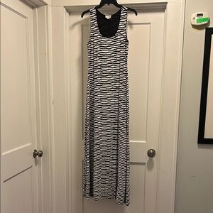 ECI Black & White Maxi Women’s Dress, Size Medium